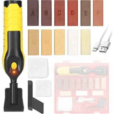 Reparaturwachssets Für Parkett- Und Laminatböden Sowie Für Holzmöbel: Schmelzwachs, Hartwachs Und Kratzerreparaturset.
