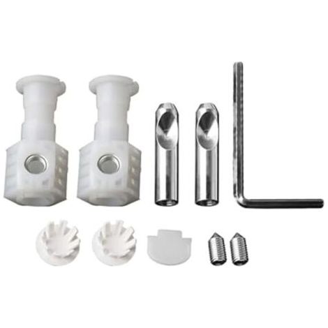 Wand-wc-montageset – Universelle Metallschrauben – Einfache Und Sichere Montage – Strapazierfähiges Nylonmaterial