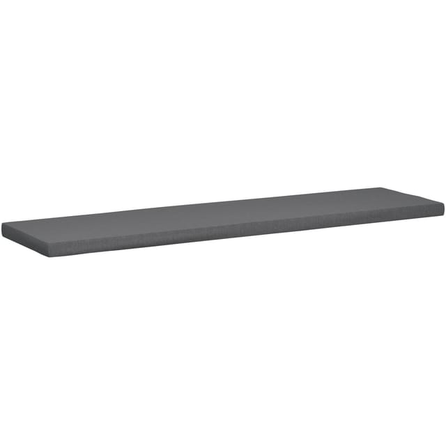 Sitzkissen Dunkelgrau 186x48x8 Cm
