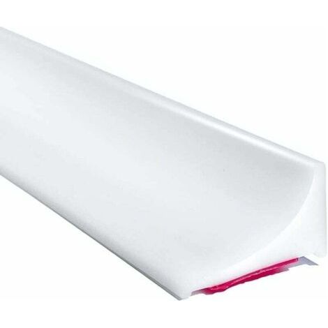 Bunthaus Fixation De Porte Et Paroi De Douche 2m Blanc Barriere Douche Et Système De Rétention Silicone,anti Débordement Seuil De Douche Barrage D'Eau En Caoutchouc Autocollante,joint Porte Etanche P