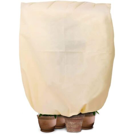 Bunthaus Protection Hivernale Pour Plantes, Sac De Protection Des Plantes Pour Plantes En Pot 240 X 200 Cm Avec Cordon De Serrage Et Disque De Paillis De Noix De Coco