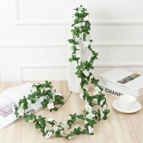 Bunthaus Guirlande Fleurs Artificielles Fleurs Artificielle Vigne Fleur Guirlande Vigne Suspendue Pour Mariage Décoration Jardin Maison Mariage Arche Voiture Décor