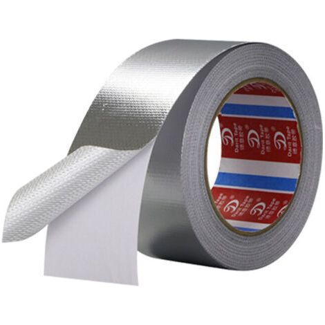 Bunthaus Ruban De Scellement Résistant,45 Mm X 25 M Ruban Adhésif En Aluminium Renforcé,ruban Adhésif En Aluminium,haute Températures,pourventilations,climatisations,conduits,réparation,(argent)