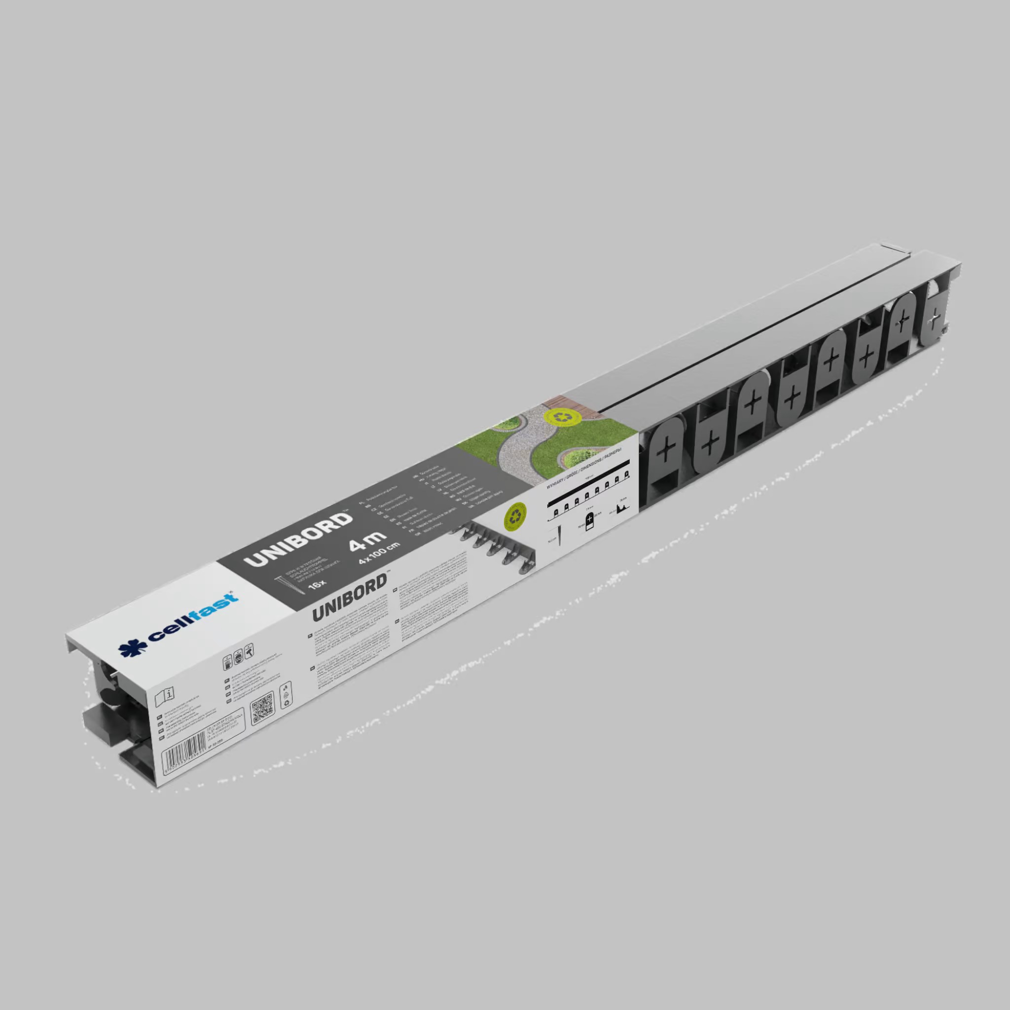 Gartenbegrenzung Cellfast Unibord 4m Flexibel Recycelbar