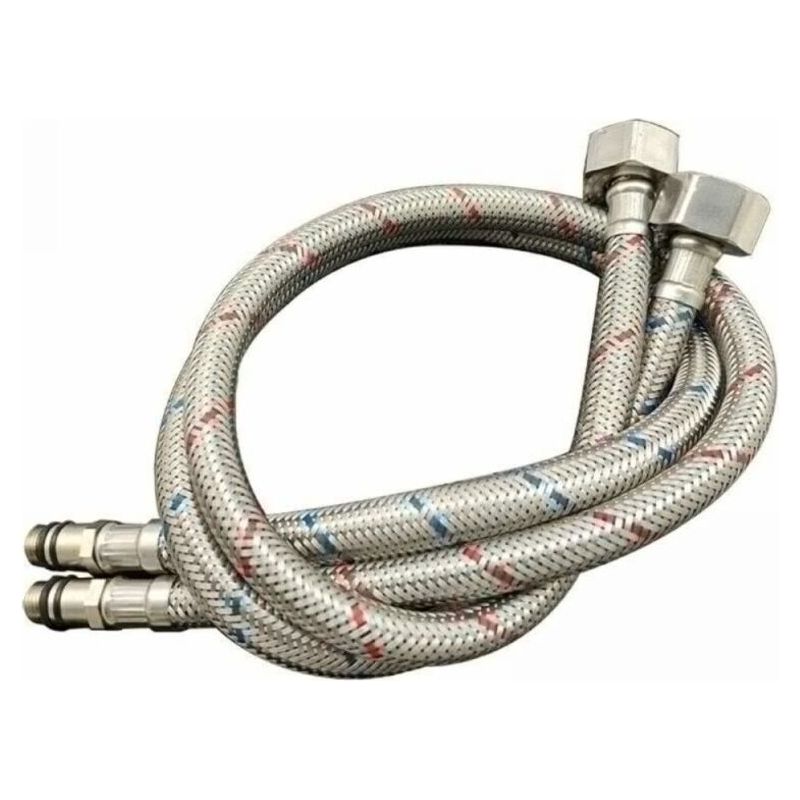 80 Cm Flexibler Schlauchverbinder Aus Edelstahl 304 – Korrosionsbeständig – Durchflussrate 28 Liter/minute – Für Warm- Und Kaltwasserhähne