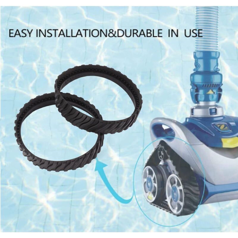 Set Mit 2 Ersatzketten Für Poolroboter, Gummiketten, Ketten Für Zodiac Mx8 Mx6 Poolroboter
