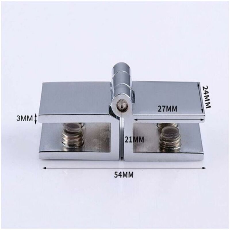 2 Stück 180-grad-glastürclips, Kein Bohren Erforderlich, Geeignet Für Glasstärken Von 5 Mm Bis 8 Mm