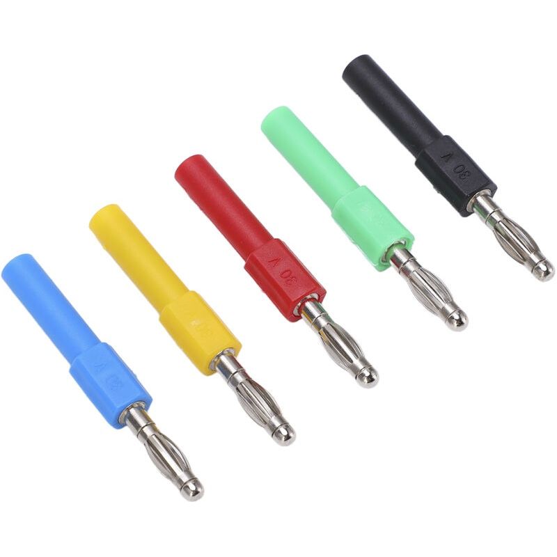 Bananenstecker-adapter, 5er-set J.20012. 4-mm-stecker Auf 2-mm-buchse Für Multimeter.