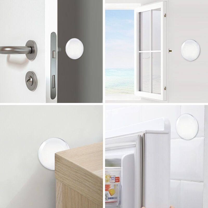 Selbstklebende Silikon-türstopper Zur Wandmontage – 6-teiliges Set – Langlebiger Schutz Für Küchen- Und Bürowände – Einfache Montage