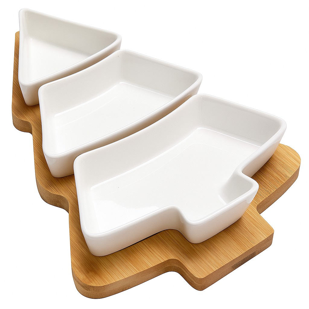 Lumora Snackschalen Aus Porzellan, Weihnachtsbaumform
