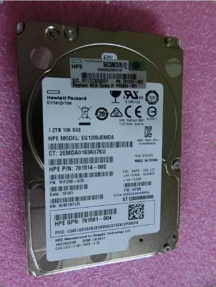 Hp Enterprise 1,2 Tb Sas 10k Sff Nhp Rw Festplatte, P02886-001