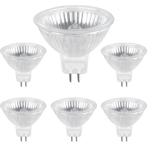 20-w-12-v-gu5.3-halogenlampe, 400 Lm, Warmweiß (2700 K), Dimmbar, Mr16-halogenstrahler, 6er-pack