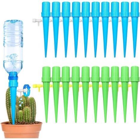 20-teiliges Tropfbewässerungsset, Automatisches Pflanzenbewässerungsgerät Für Zimmer- Und Gartenpflanzen, Verstellbare Tropfbewässerungsflasche Für Töpfe, Für Innen- Und Gartengärten