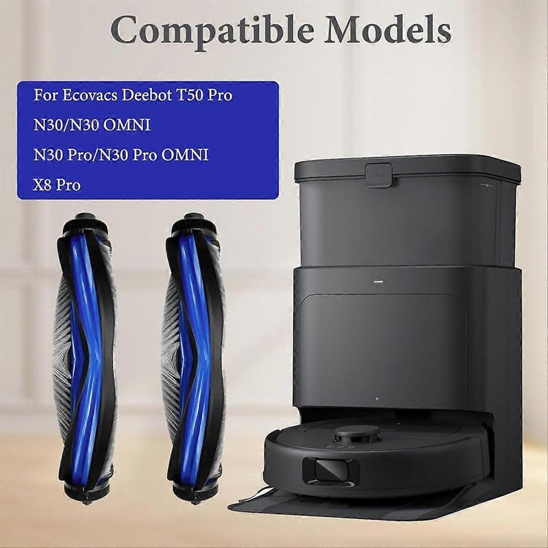 2er-pack Ersatz-rollbürsten Für Ecovacs Deebot T50 Pro/n30 Pro/n30/n30 Omni/n30 Pro Omni/x8 Pro V Staubsauger