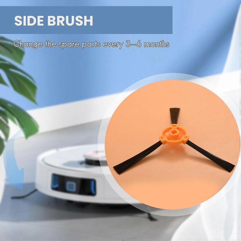 18-teiliges Set: Seitenbürste, Hauptbürste, Rahmen, Abdeckung, Lenkrolle Und Filter Für Ecovacs Deebot 600 601 605 710 N79 N