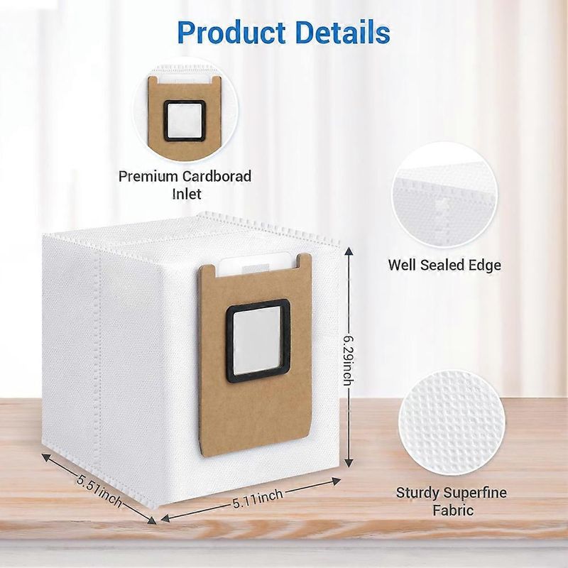 14er-pack Staubbeutel Für Eufy E28 Omni/e25 Omni Saugroboter, Großes Fassungsvermögen 3l, Strapazierfähige Und Reißfeste 4-lagige Beutel.