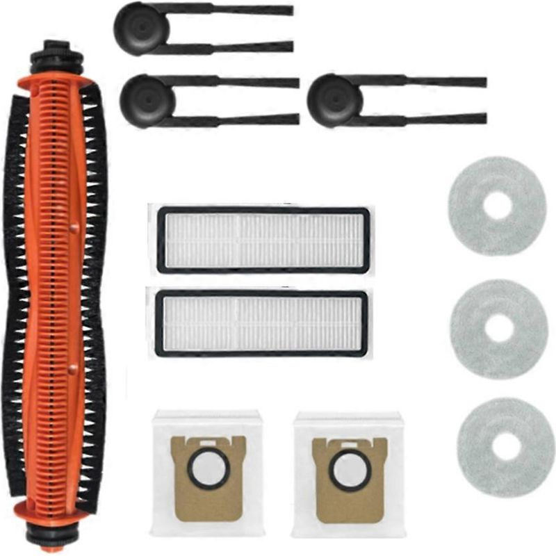 11 Zubehörteile Für Den Xiaomi Mijia M40s/ov31cn Staubsauger: Hauptbürste, Seitenbürste, Hepa-filter, Reinigungstuch Und Staubbeutel.