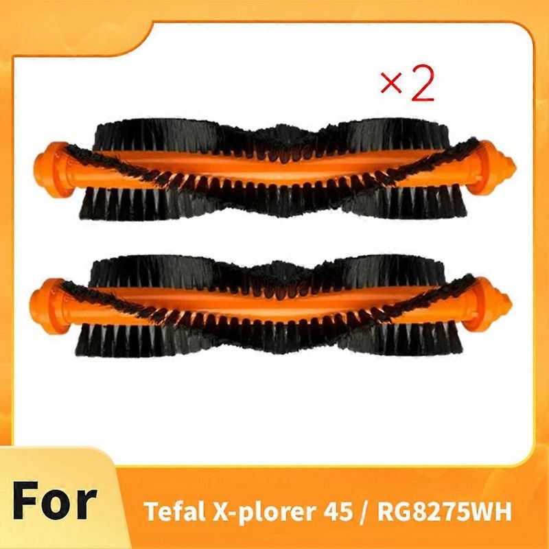 Set Mit 2 Hauptbürsten Für Tefal X-plorer 45 / Rg8275wh Kehrmaschine - Zubehör Und Ersatzteile Für Hauptbürsten