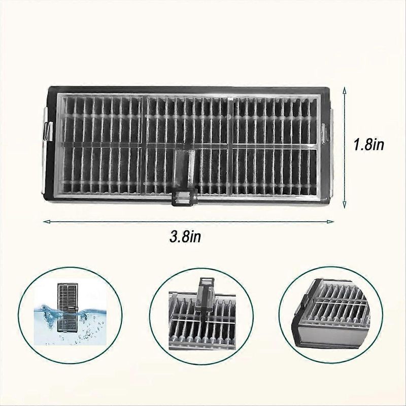 Für Dreame X40 Ultra / X40 Pro / S30 Pro Ultra Saugroboter: Hauptseitenbürste, Hepa-filter, Wischtuch