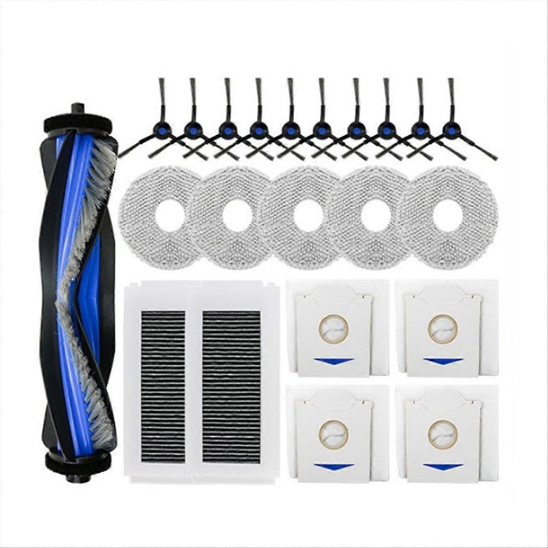 Zubehör Für Den Ecovacs Deebot N30 Pro Saugroboter: Ersatzteile Für Die Hauptbürste Und Das Wischtuch.