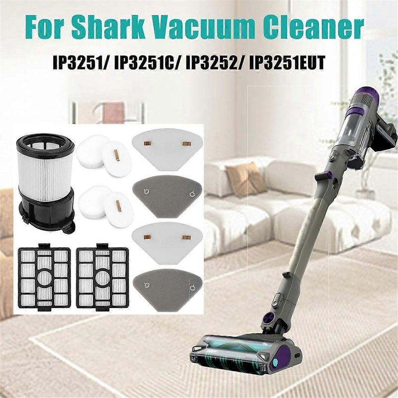 Ersatzfilter Und Filterwolle B Für Shark Ip3251/ip3251c/ip3252/ip3251eut Staubsauger