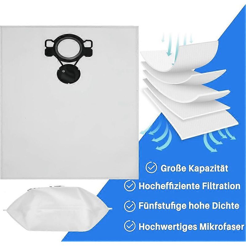Staubsaugerbeutel Für Makita Vc2000l, Vc2010l, Vc2012l, Vc2511l Und Vc2512l Staubsaugerbeutel Für Nilfgaard Alto Aero20/21/25/26/31.