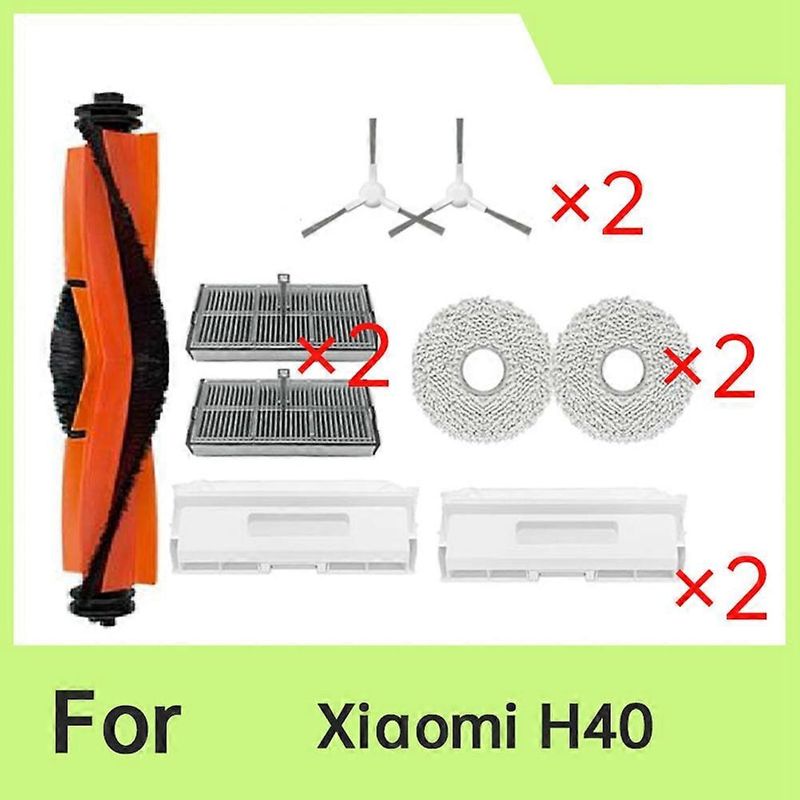 Zubehör Für Den Xiaomi H40 Staubsauger: Hauptbürste, Filter Und Staubbeutel.