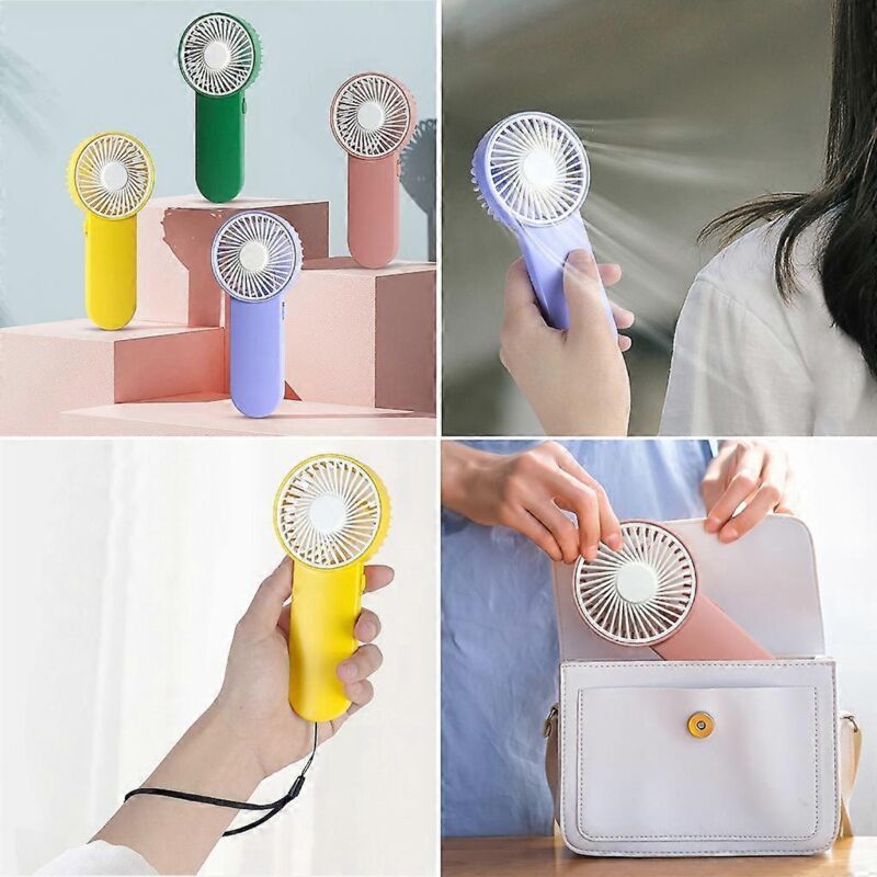 Tragbarer Mini-ventilator, Batteriebetrieben (aa), Geräuschlos, Ideal Für Zuhause, Büro Und Camping.
