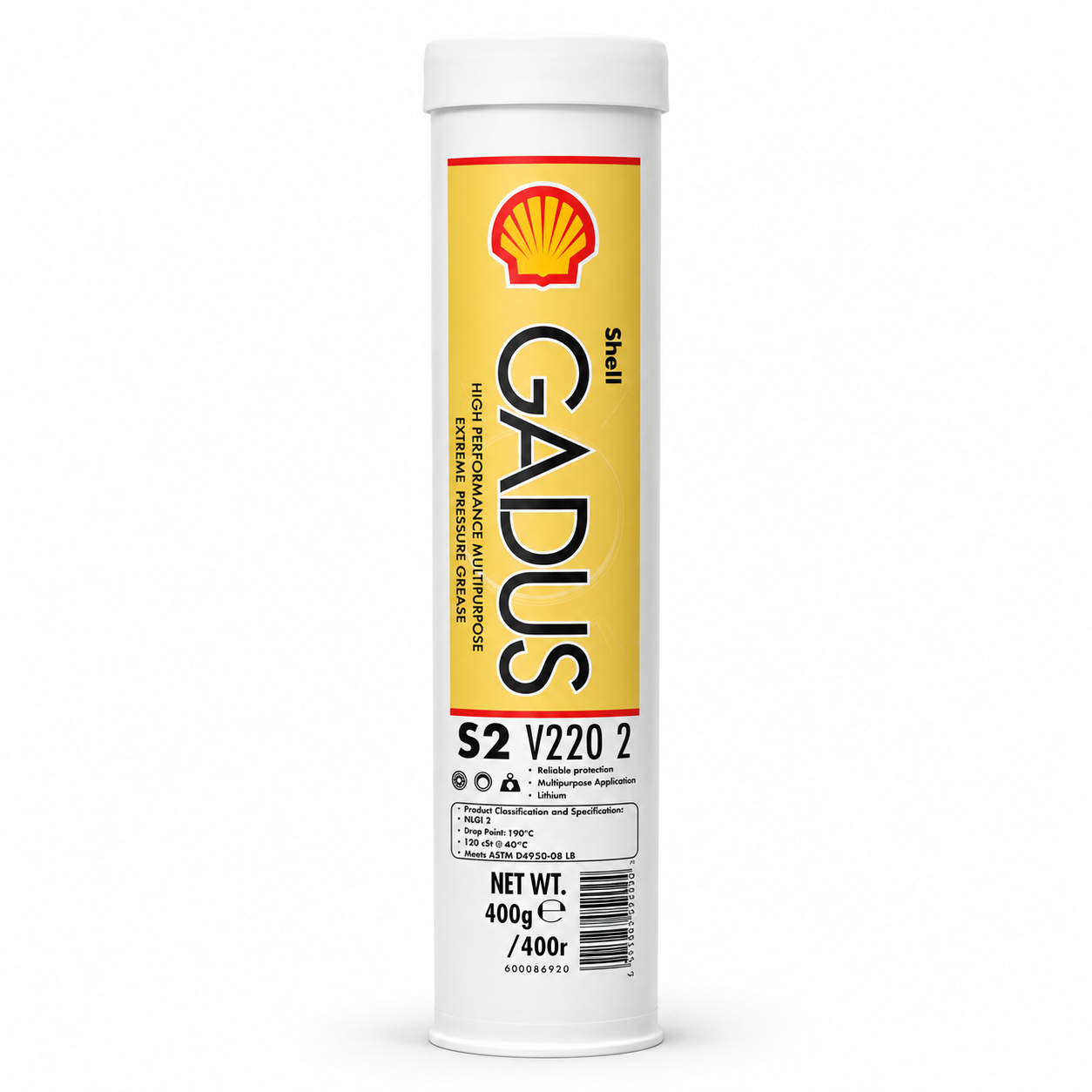 Shell Gadus S2 V220 2 400 G Lithium-ep-lagerfett Nlgi 2
