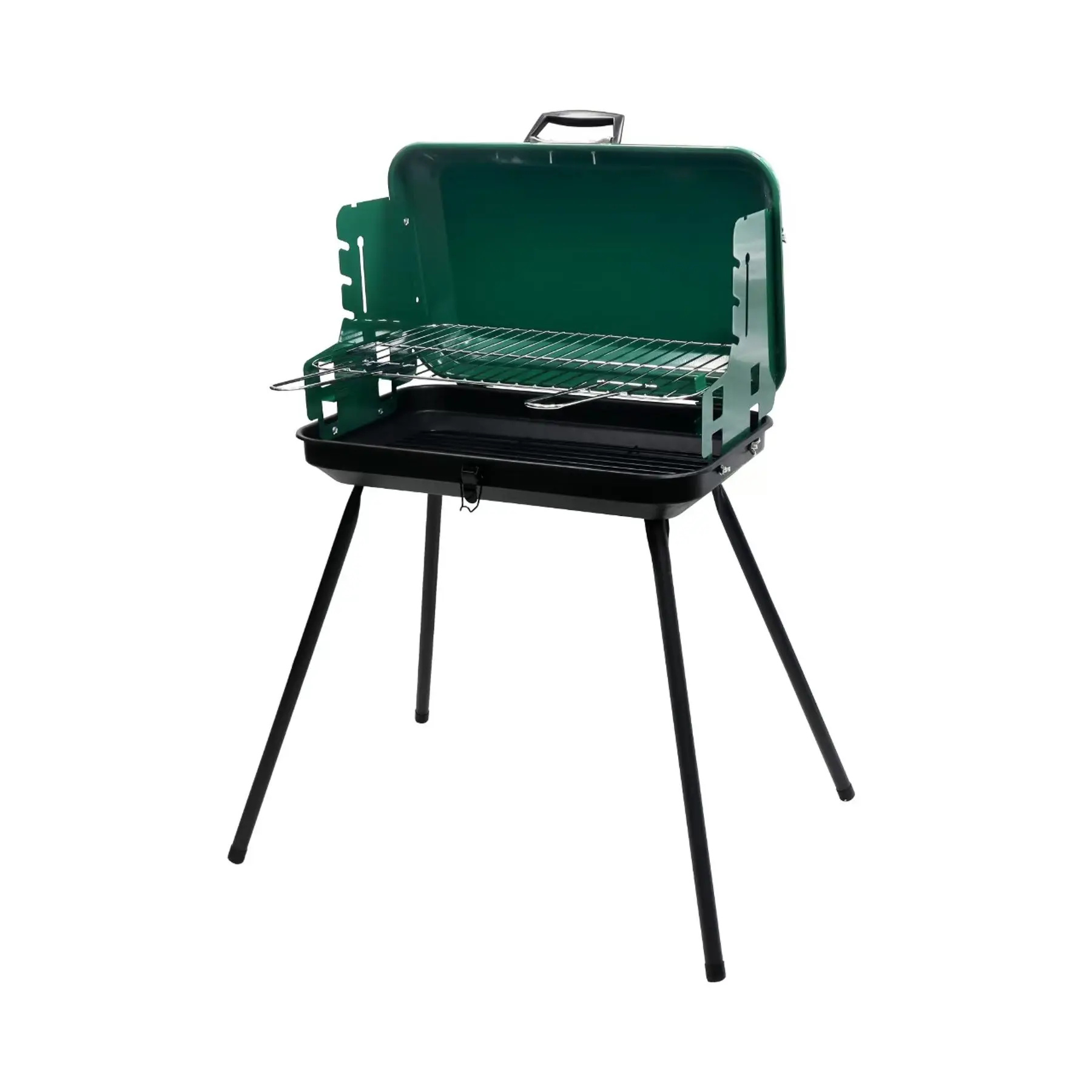 Ompagrill Tragbarer Grill 46,5 X 28 X 81 H, Kompakt Für Camping Und Picknick