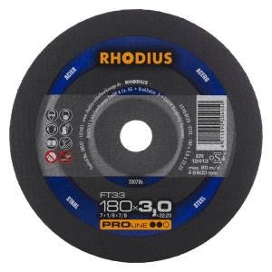 Rhodius Ft33 Metall Trennscheibe Ø180 Mm - 3 Mm - 22.23 Mm