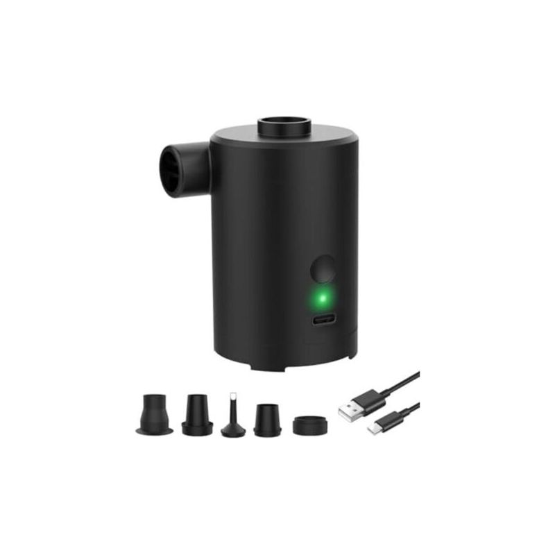 Elektrische Luftpumpe, 3600mah Akku, Schnelles Aufblasen Und Ablassen Der Luft, Mit 5 Düsen Für Pools, Luftmatratzen, Camping Und Reisen.