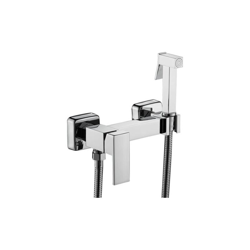Bidet-dusch-wc, Wandmontiertes Duschset, Bidet-duschset Mit Warm- Und Kaltwasser In Kupfer, Silberfarben