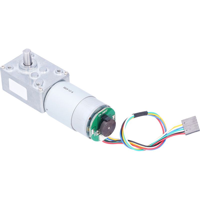 24-v-schneckengetriebemotor Mit 27 U/min, Encoder Und Selbsthemmungssystem, Hohes Drehmoment