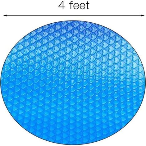 Runde Solar-poolabdeckung (120 Cm) – Wärmedämmende Folie – Reduziert Verdunstung Und Schützt Vor Uv-strahlung – Für Außenpoolheizung