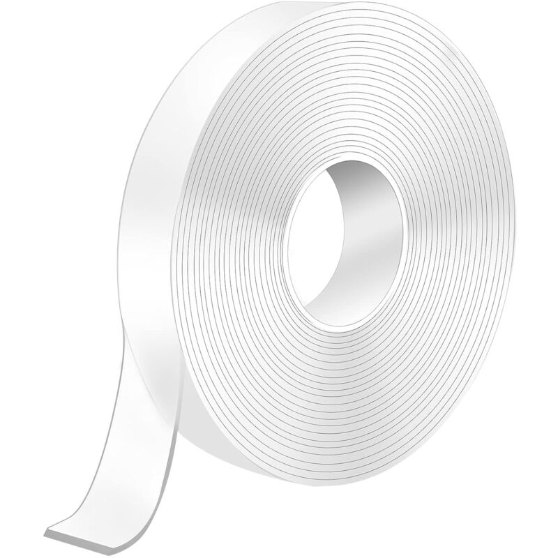 Scotch Extra Starkes Doppelseitiges Klebeband, 5 M X 2 Cm X 2 Mm, Transparent, Abwaschbar, Wiederverwendbar, Kein Bohren Erforderlich, Ideal Zum Aufhängen Von Bildern Und Teppichen.