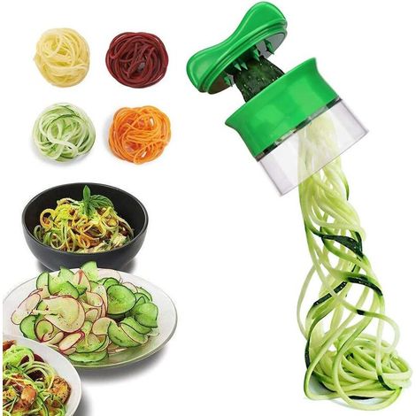 Designer Lighting – Spiralschneider – Bpa-freier Abs-kunststoff Und Edelstahl 304 – Für Zucchini, Karotten Und Gurken – Kompakt Und Leicht