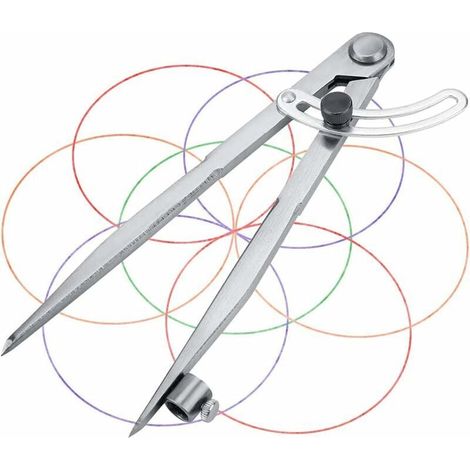 Design Lighting – 20 Cm Messzirkel Aus Edelstahl – Arretierbarer Flügel Für Präzises Markieren – Für Metall, Holz Und Leder