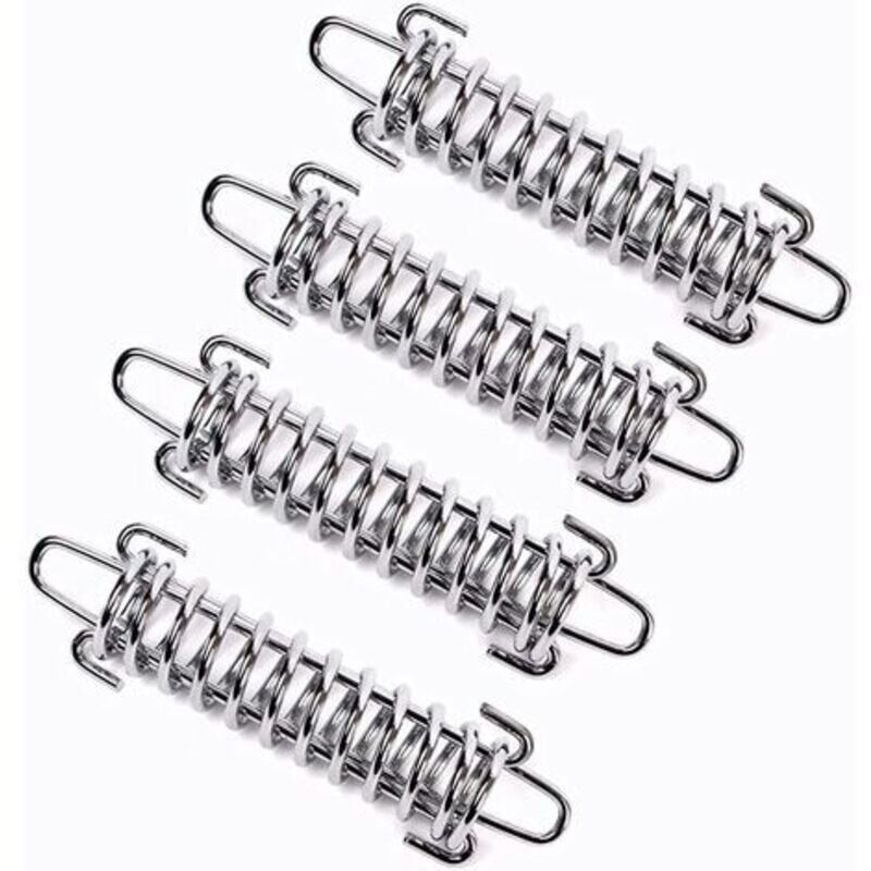 4 Pices Ressort Voile D'ombrage, Tendeur Voile D'ombrage Ressort, Ressort De Tension Pour Voile D'ombrage, Ressort De Tension Pour Tente De Camping, Boucle De Corde De Ressort De Tente En Acier (ar