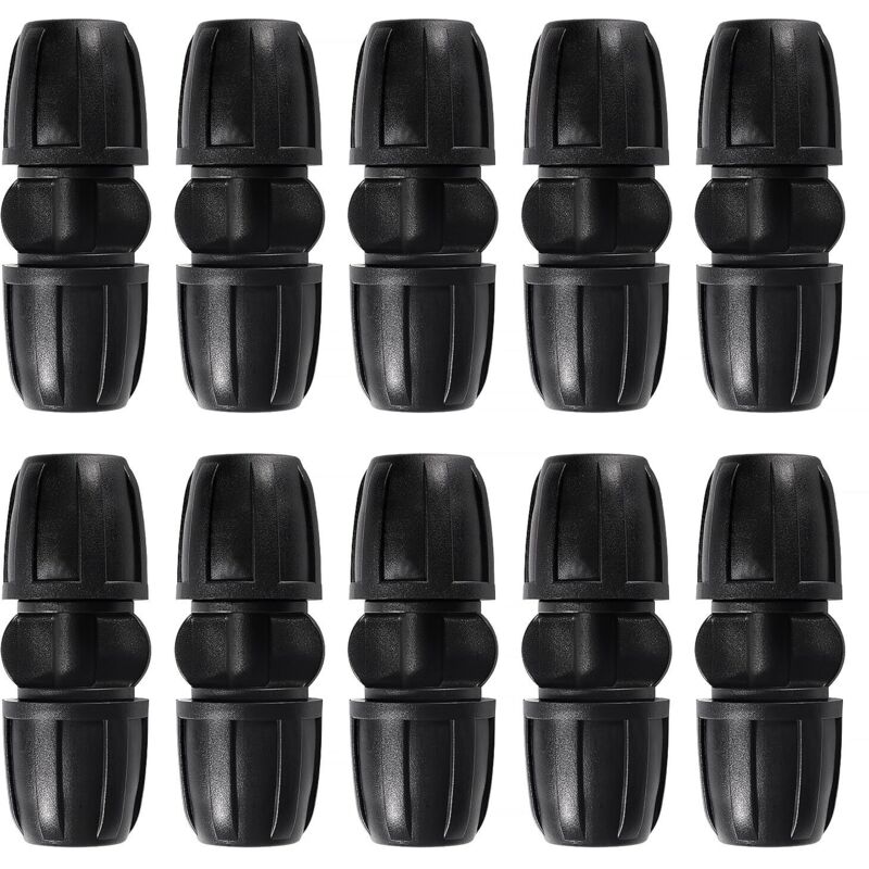 10 Stück 8/12 Mm Tropfbewässerungsanschlüsse, Gerade Tropfbewässerungsadapter, Gerade Bewässerungsverbinder, Schlauchanschluss Für Garten Und Rasen
