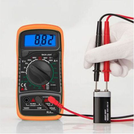 Xl830l 2000 Count Digitalmultimeter, Ohmmeter Und Amperemeter Mini-multimeter Batterietester Strom Ac Dc Spannung Widerstand Summer Transistor Voltmeter Amperemeter