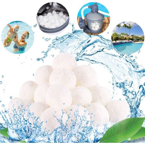 Poolfilterball, 700 G Baumwollfilterball Für Sandfiltersysteme, Ersetzt 25 Kg Poolfiltersand, Geeignet Für Poolfiltersysteme