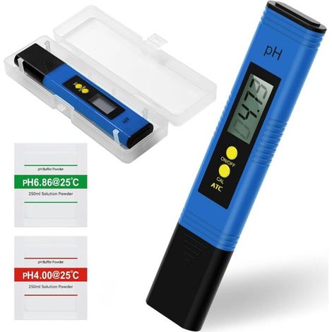 Digitales Ph-messgerät In Stiftform Für Die Wasseranalyse, Hohe Genauigkeit (0,01 Ph), Messbereich 0–14, Automatische Kalibrierung, Lcd-anzeige, Taschenformat Für Trinkwasser, Schwimmbäder, Aquarien U