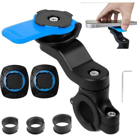 1 Stück Universelle Blaue Abnehmbare Handyhalterung Für Fahrrad- Und Motorradlenker (22,2 Mm Bis 28,6 Mm).