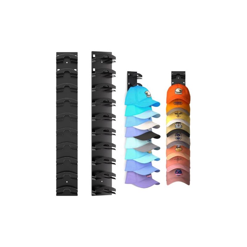 Set Aus 2 Wand-flaschenverschlusshaltern Mit Strapazierfähiger Klebefläche, Platz Für Bis Zu 20 Flaschenverschlüsse, Mehrstufiges Display Mit 2 Montageoptionen.