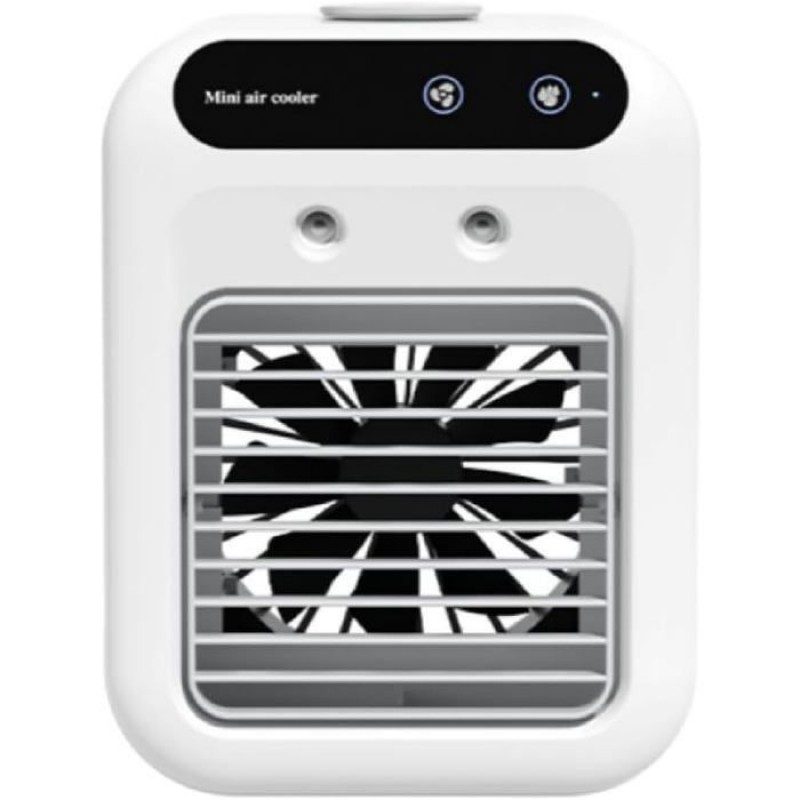 Mini-ventilator Mit Klimatisierungsfunktion, 2 Geschwindigkeitsstufen, 500 Ml, Leise (20 Db) Für Schlafzimmer, Büro, Zuhause