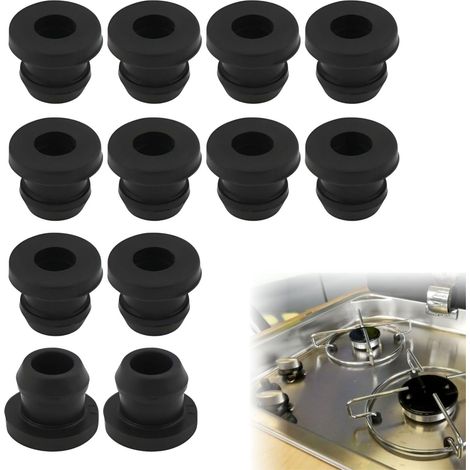 12 Pièces Bouchons En Caoutchouc Coniques Pour Cuisinière De Camping-car, Pieds En Caoutchouc Anti-rouille Pour Supports 5mm, Compatible Dometic, Smev & Thetford Accessoires Camping-car