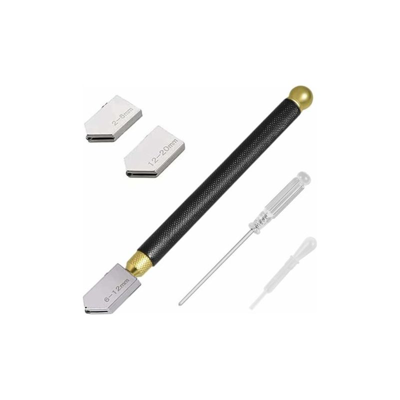 Professioneller Glasschneider, Stiftförmiges Glasschneidwerkzeug, Glasschneider Für 2-20 Mm Dickes Glas/fliesen/spiegel/mosaike