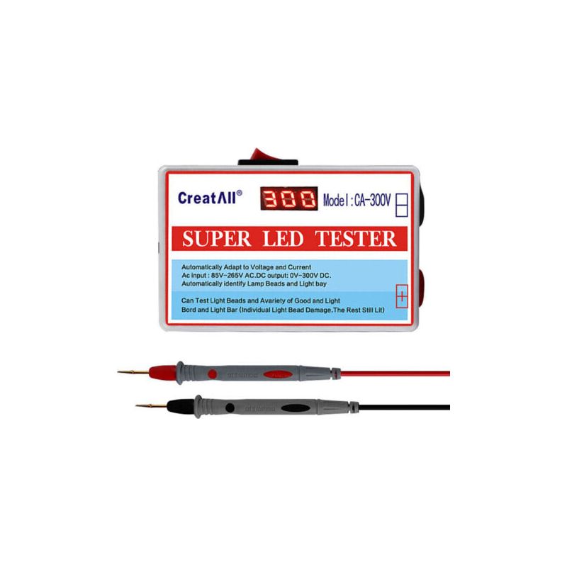 Tragbarer Led-streifen- Und Tv-hintergrundbeleuchtungstester Ca-300v, Led-streifenpanel-tester, Kapazitäts-, Dioden- Und Spannungstest Mit Schalter