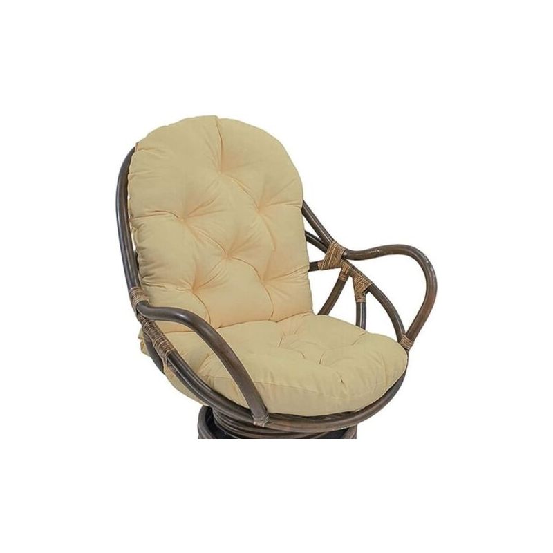 Ersatzkissen Für Drehsessel, Rattanliege, Gartenmatte (120 X 60 Cm, Beige, Stuhl Nicht Im Lieferumfang Enthalten)